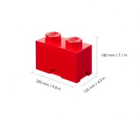 Lego, pojemnik klocek Brick 2 - Czerwony (40021730)